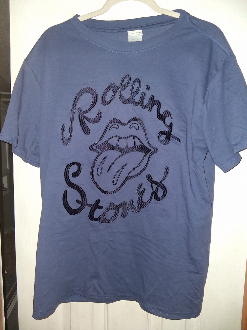 the Rolling Stones Navy Logo Tag Tee Nwot